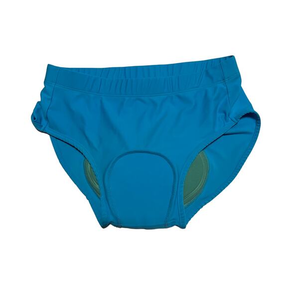 NWOT Women's Blue Bikini Padded Cyclist Biker Shorts Size XL - Picture 1 of 3